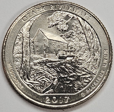 2017 Ozark National Park, MO Quarter Choice BU