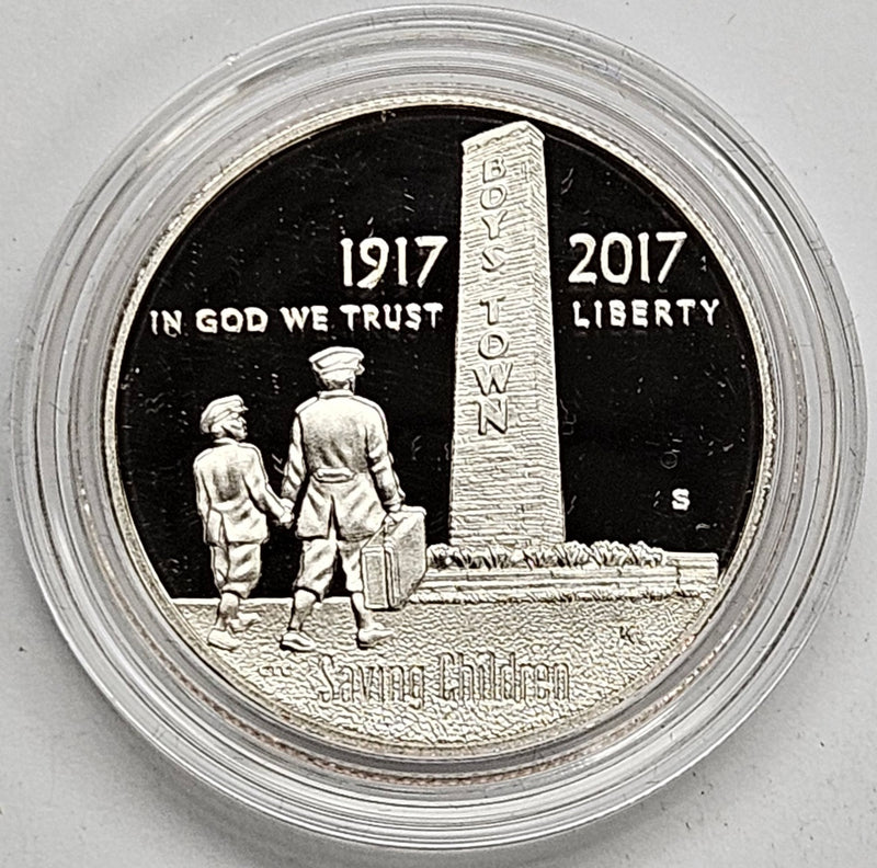 2017-S Boys Town Centennial Half . . . . Gem Brilliant Proof in original U.S. Mint Capsule