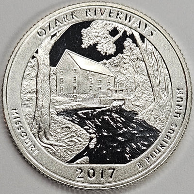 2017-S Ozark National Park, MO Quarter Superb Brilliant Proof Silver