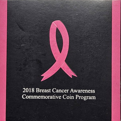 2018-P Breast Cancer Awareness Silver Dollar . . . . Gem Brilliant Proof in original U.S. Mint Box