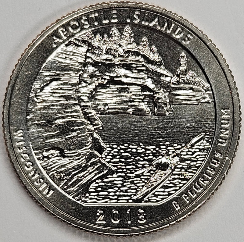 2018-S Apostle Island Quarter Gem Brilliant Uncirculated