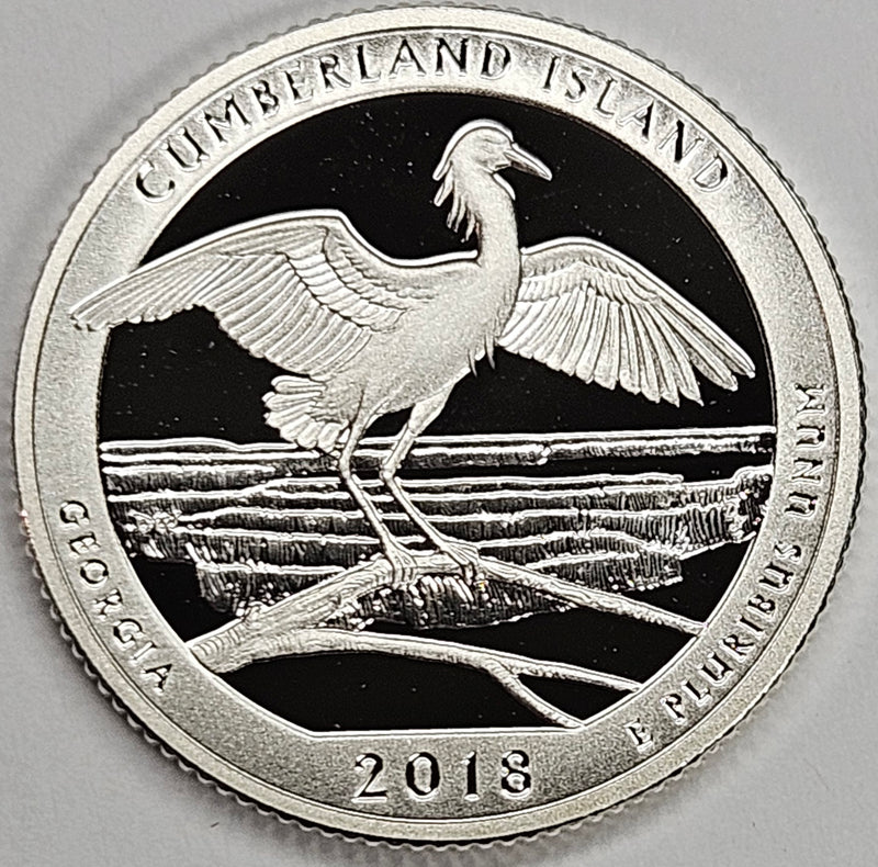 2018-S Cumberland Island National Seashore, GA Quarter Superb Brilliant Proof Silver