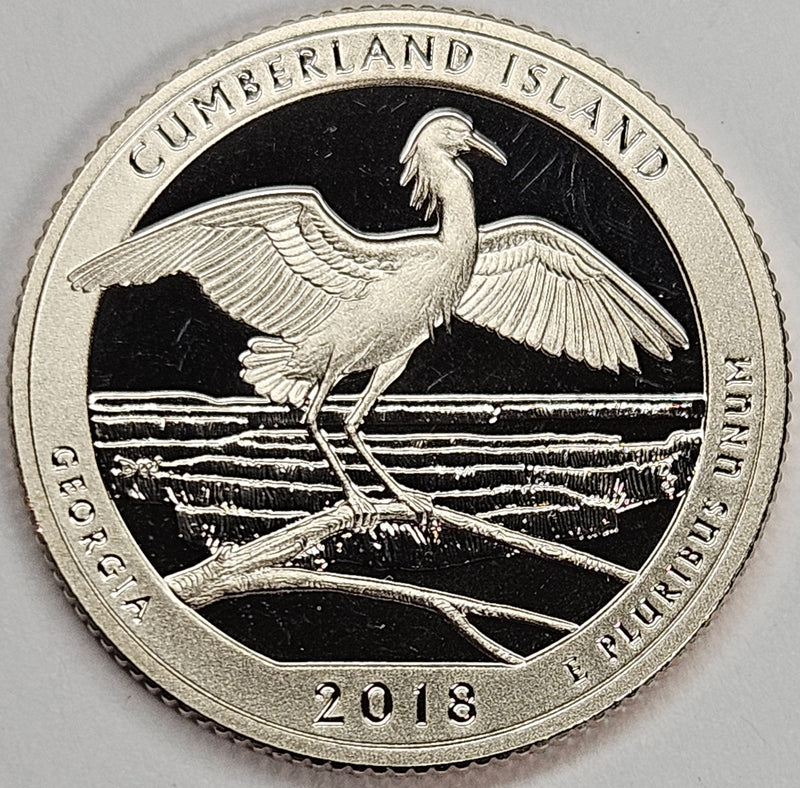 2018-S Cumberland Island National Seashore, GA Quarter Superb Brilliant Proof