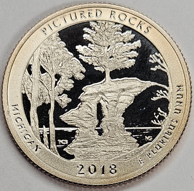 2018-S Pictured Rocks National Park, MI Quarter Superb Brilliant Proof