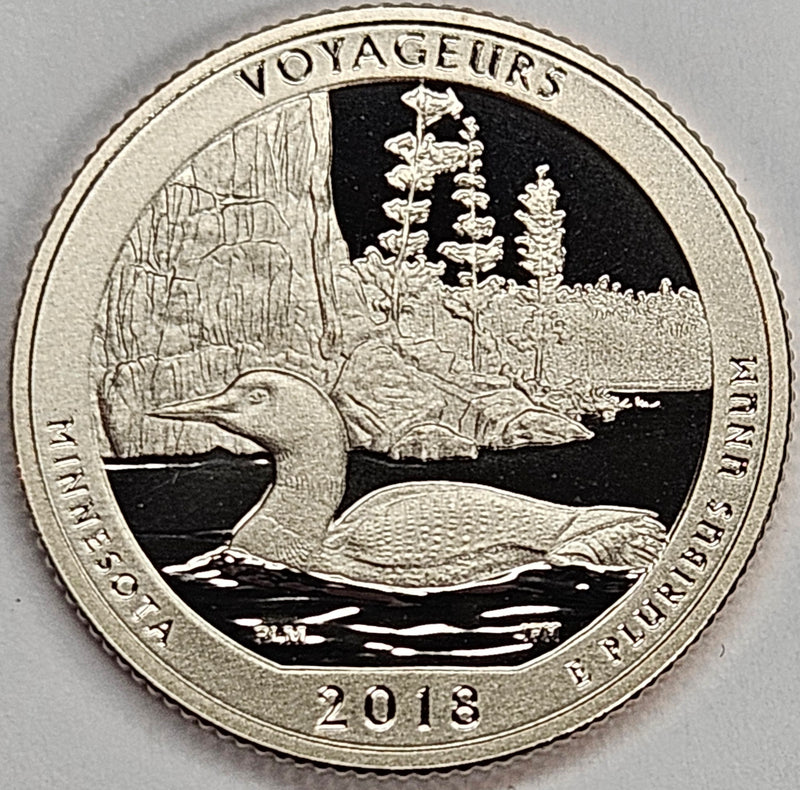 2018-S Voyageurs National Park, MN Quarter Superb Brilliant Proof