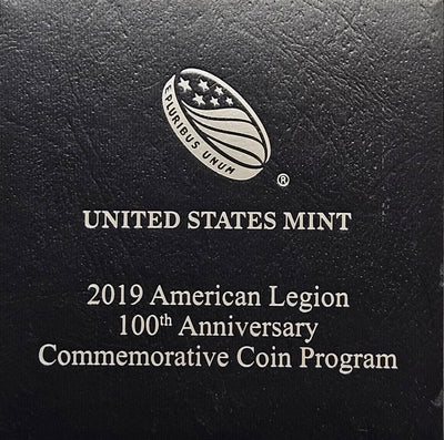 2019-P American Legion 100th Anniversary Silver Dollar . . . . Gem Brilliant Proof in original U.S. Mint Box