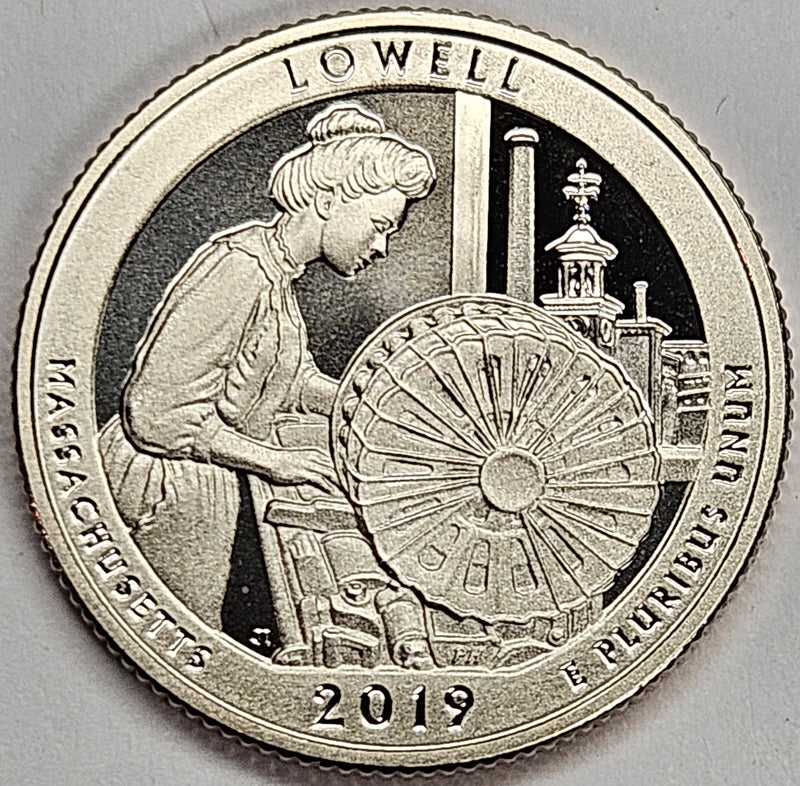 2019-S Lowell National Historical Park, MA Quarter Superb Brilliant Proof