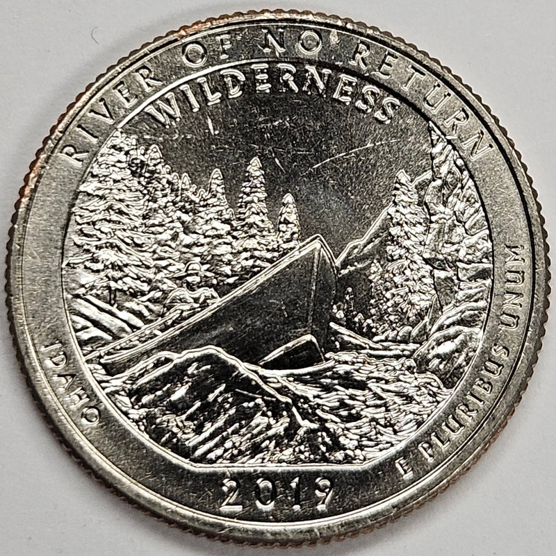 2019-W Frank Church River of No Return Wilderness Quarter . . . . Choice About Uncirculated