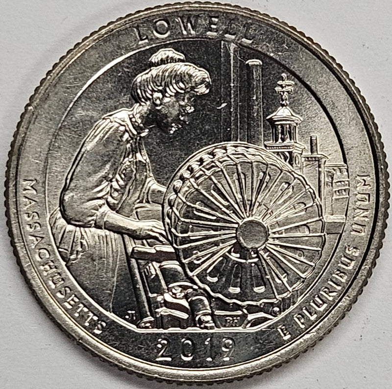 2019-W Lowell National Historic Park Quarter . . . . Choice About Uncirculated