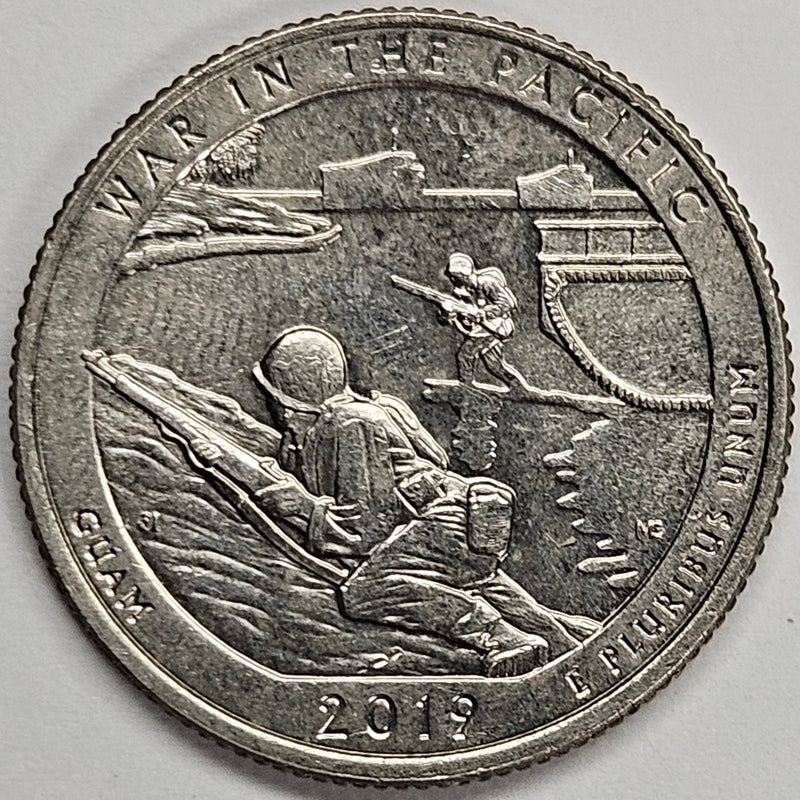 2019-W War In The Pacific National Park Quarter . . . . Choice About Uncirculated