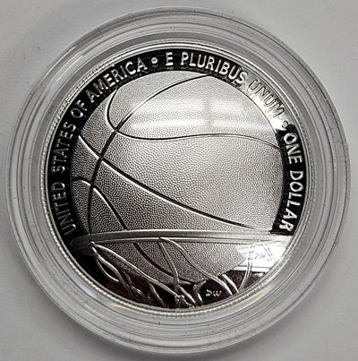 2020 Basketball Hall of Fame Silver Dollar . . . . Gem Brilliant Proof in original U.S. Mint Box