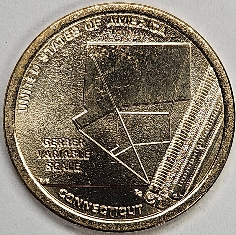 2020-D Connecticut Innovation Dollar . . . . Choice Brilliant Uncirculated