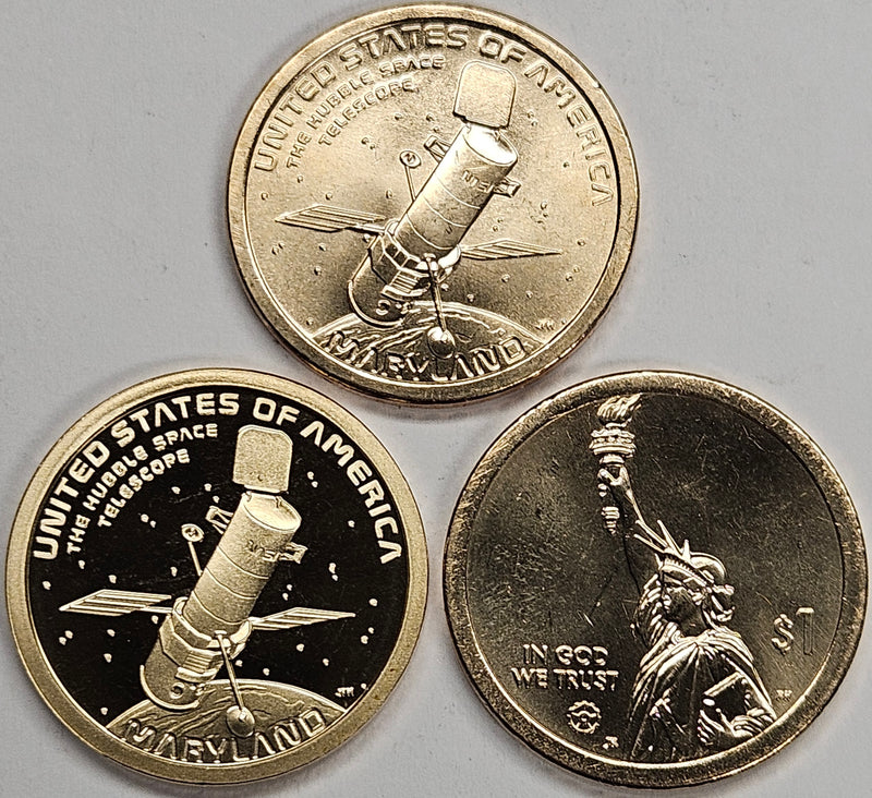 2020-P,D and S Maryland Innovation Dollar Trio . . . . Choice BU and Superb Proof