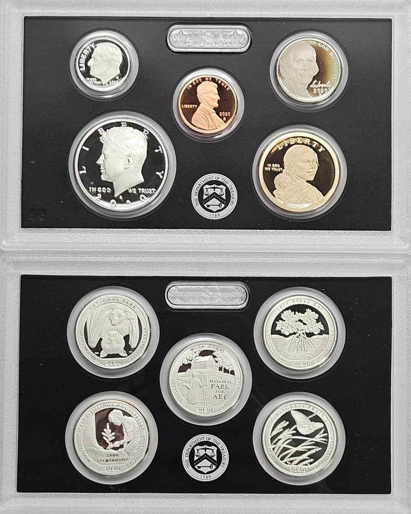 2020-S 10-coin Silver Proof Set Superb Brilliant Proof