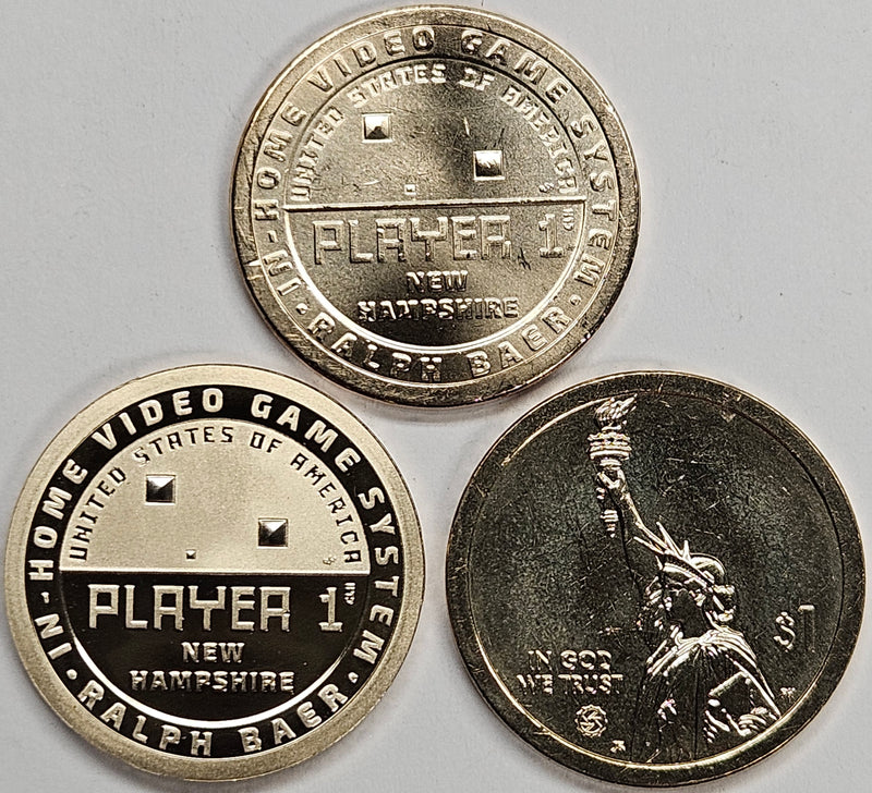 2021-P,D and S New Hampshire Innovation Dollar Trio . . . . Choice BU and Superb Proof