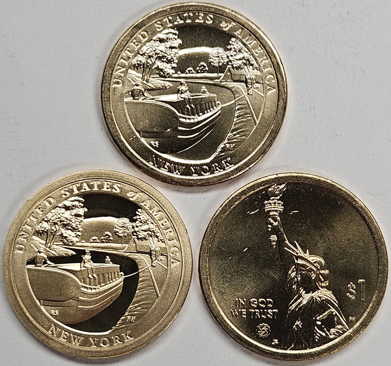 2021-P,D and S New York Innovation Dollar Trio . . . . Choice BU and Superb Proof