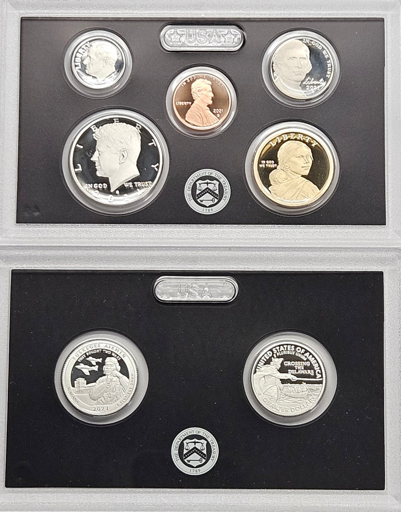 2021-S 7-coin Silver Proof Set Superb Brilliant Proof