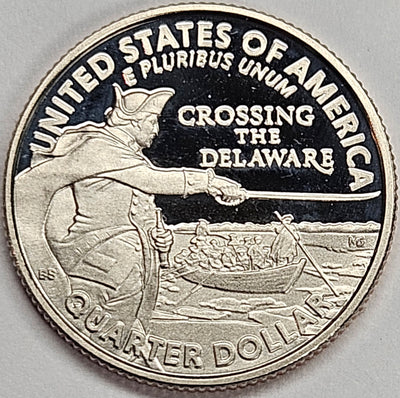 2021-S Washington Crossing the Delaware Quarter Superb Brilliant Proof