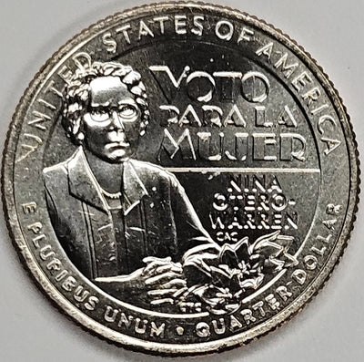 2022 Nina Otero-Warren Famous Women Quarter Choice Brilliant Uncirculated