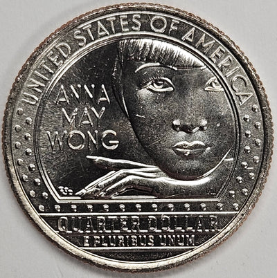 2022-D Anna May Wong Famous Women Quarter Choice Brilliant Uncirculated