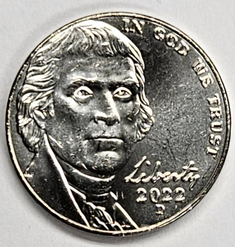 2022-D Jefferson Nickel Choice Brilliant Uncirculated