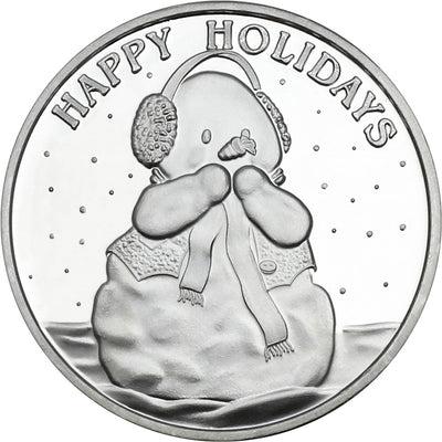 2024 Happy Holidays Snowman One Ounce Pure Silver