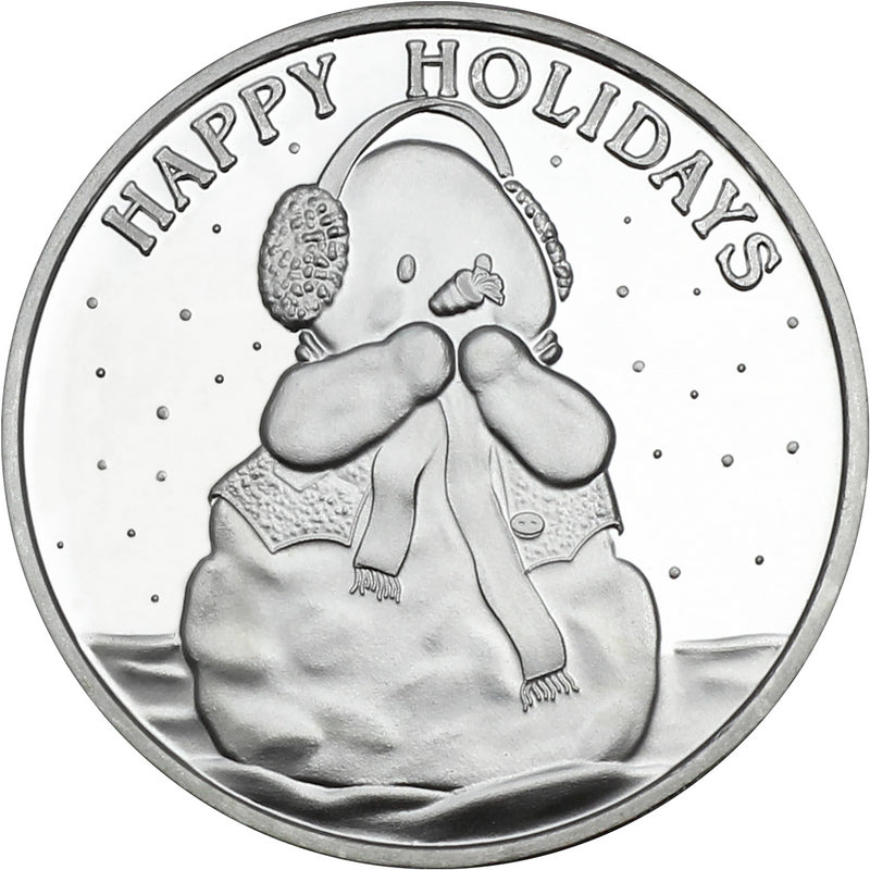 2024 Happy Holidays Snowman One Ounce Pure Silver