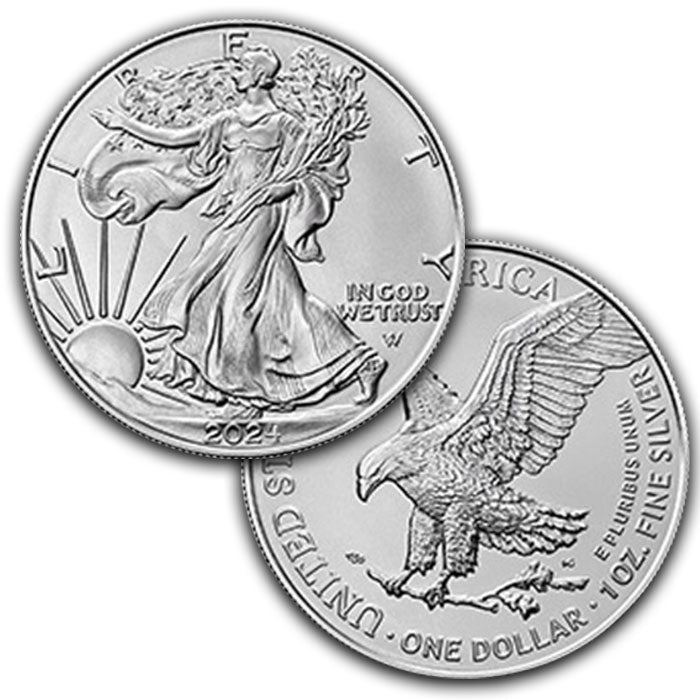 2024 Silver Eagle Gem Brilliant Uncirculated Mount Vernon Coin