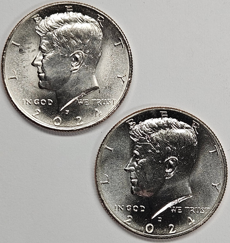 2024 P & D Kennedy Half Pair . . . . Brilliant Uncirculated