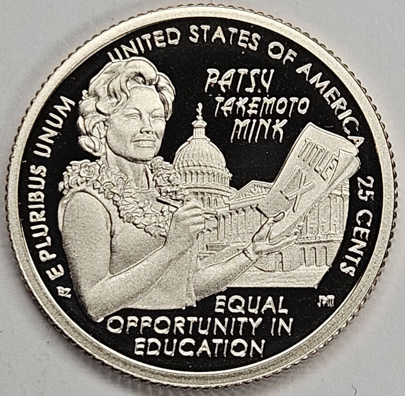 2024-S Patsy Takemoto Mink Famous Women Quarter . . . . Superb Brilliant Proof