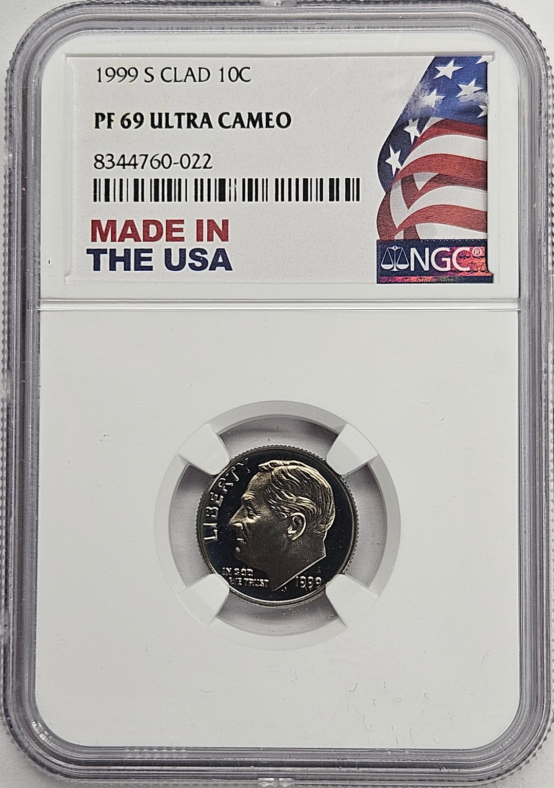 1999-S Roosevelt Dime NGC PF-69 Ultra Cameo – Mount Vernon Coin