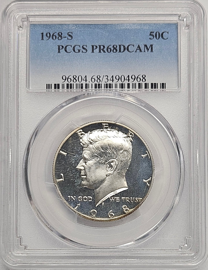 1968-S Kennedy Half PCGS PR-68 DCAM – Mount Vernon Coin