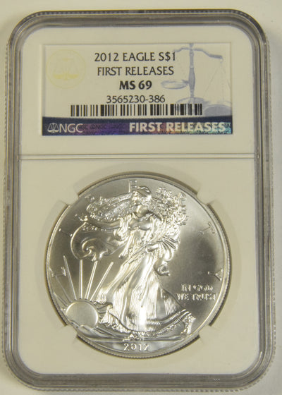 2012 Silver Eagle NGC MS-69 First Releases