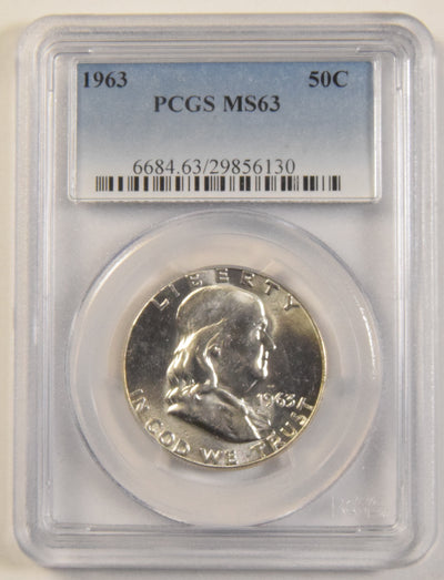 1963 Franklin Half PCGS MS-63