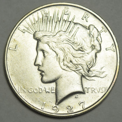 1927-D Peace Dollar Choice About Uncirculated