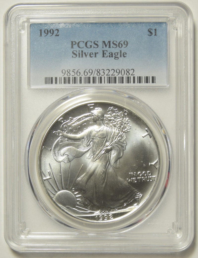 1992 Silver Eagle PCGS MS-69