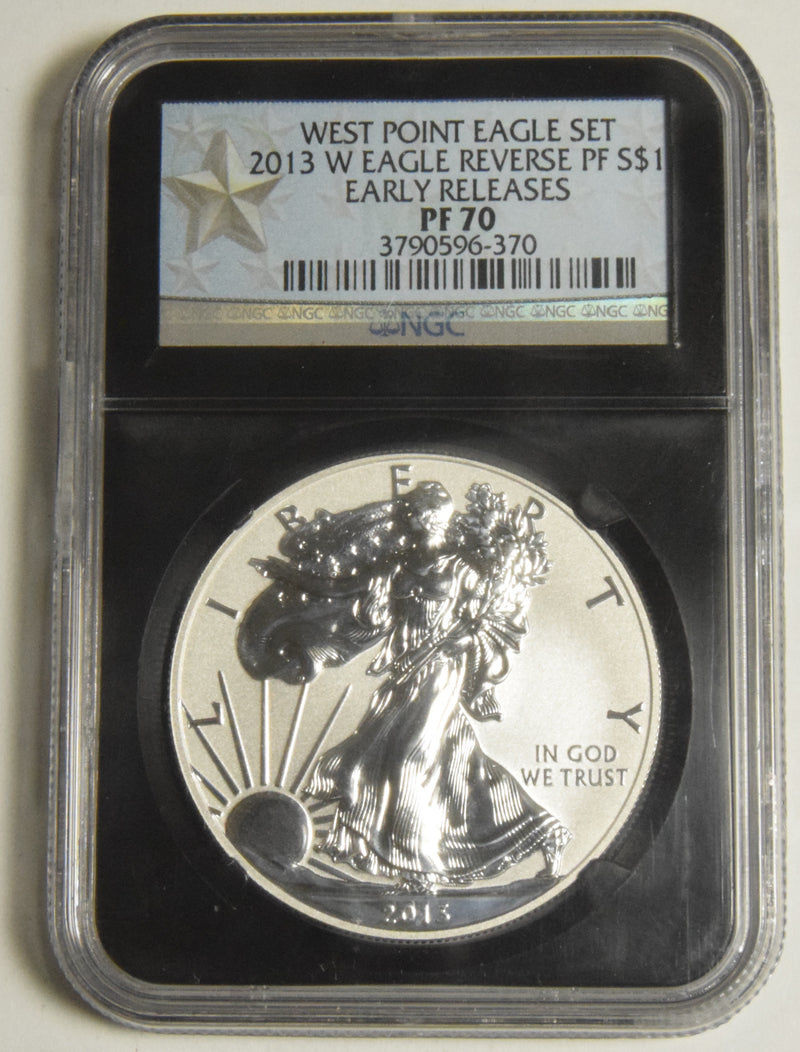 2013-W Silver Eagle . . . . NGC SP-70 Enhanced Finish Early Releases Retro Holder