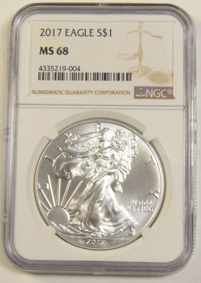 2017 Silver Eagle . . . . NGC MS-68