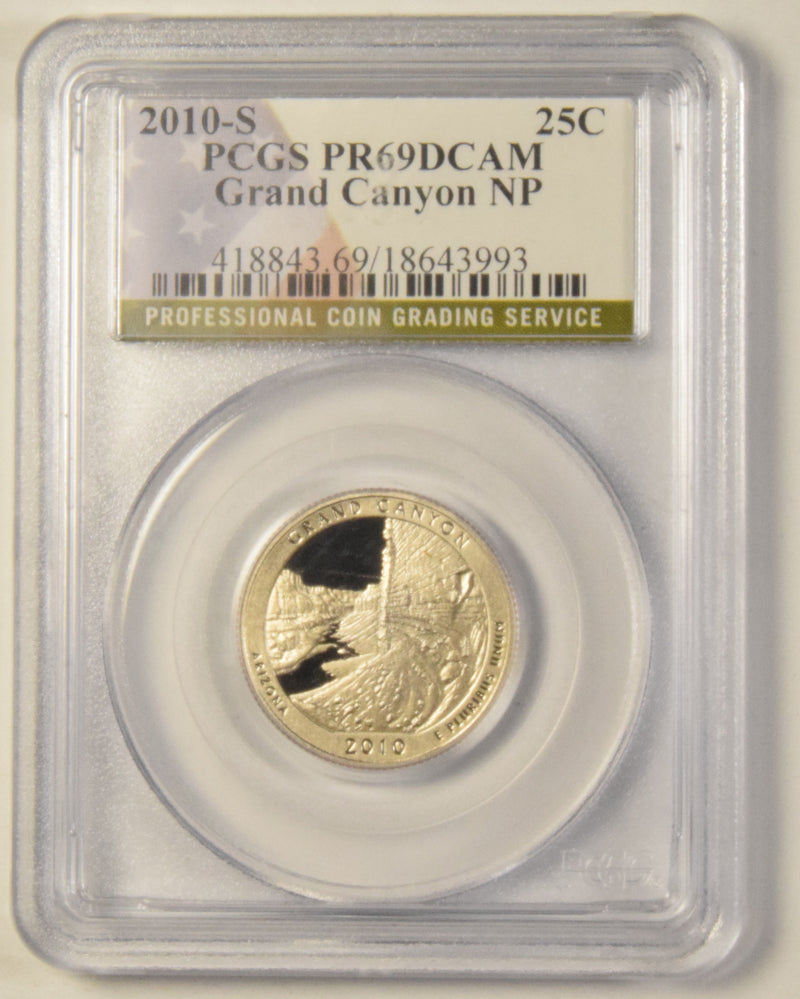 2010-S Grand Canyon National Park, AZ Quarter . . . . PCGS PR-69 DCAM