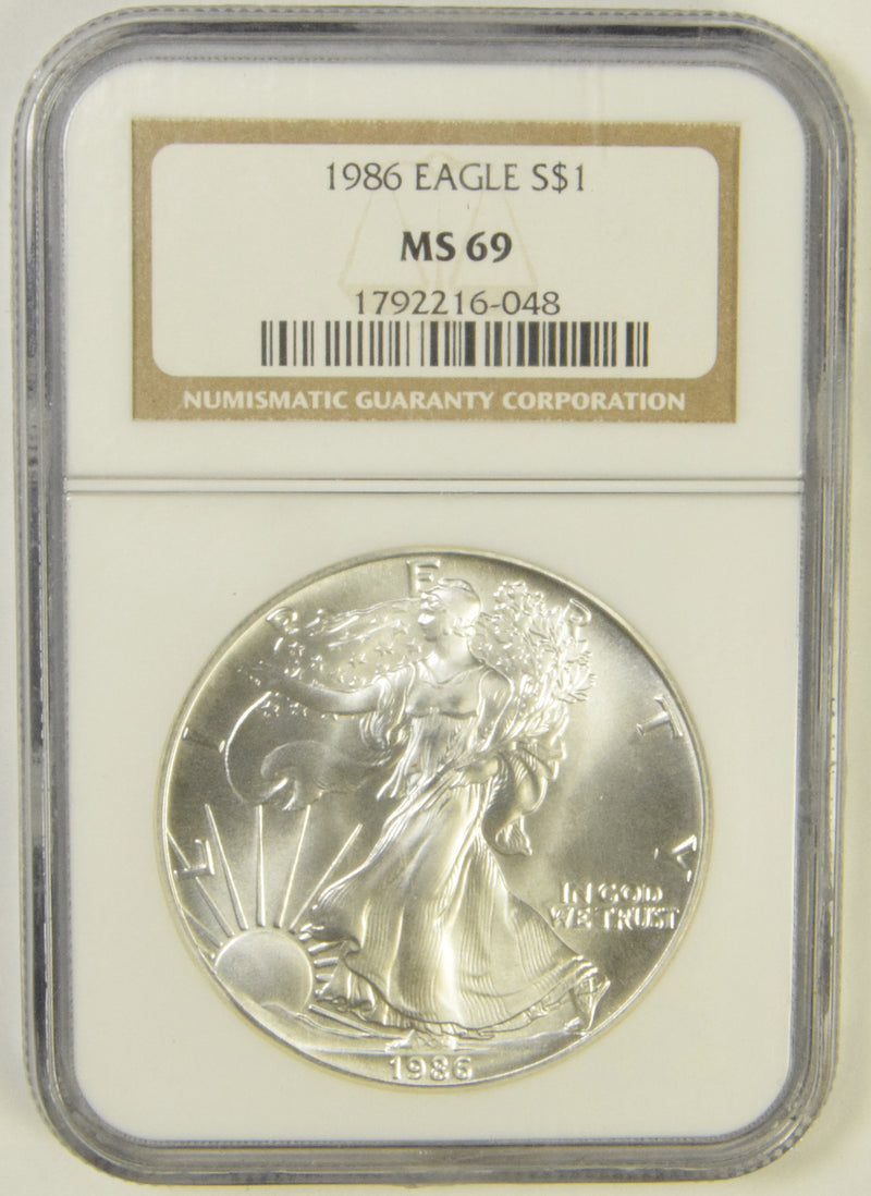 1986 Silver Eagle . . . . NGC MS-69