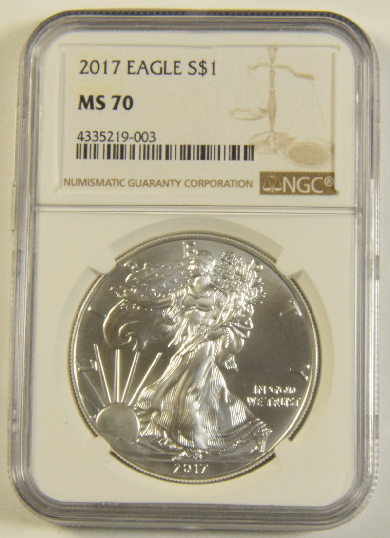 2017 Silver Eagle NGC MS-70