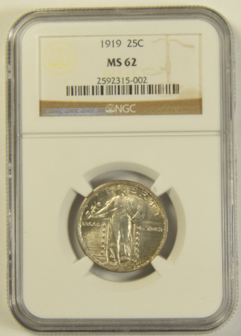 1919 Standing Liberty Quarter NGC MS-62