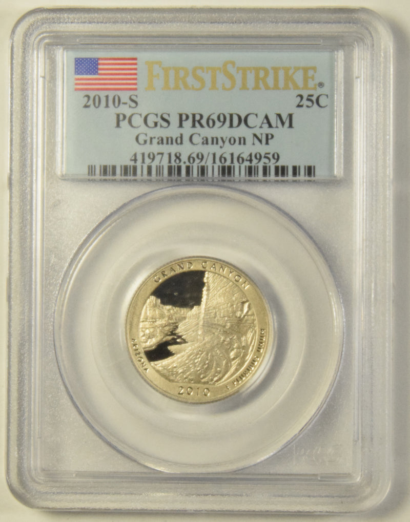 2010-S Grand Canyon National Park, AZ Quarter . . . . PCGS PR-69 DCAM First Strike