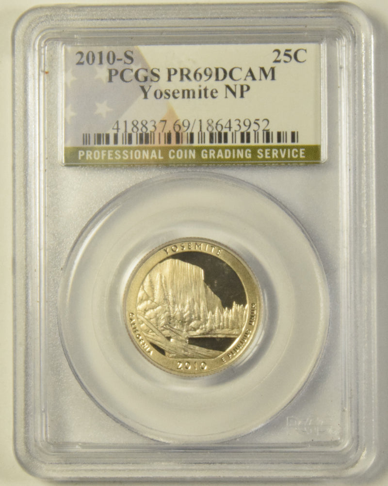 2010-S Yosemite National Park, CA Quarter . . . . PCGS SP-69 DCAM