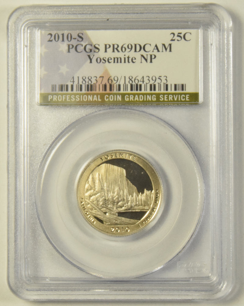 2010-S Yosemite National Park, CA Quarter . . . . PCGS SP-69 DCAM