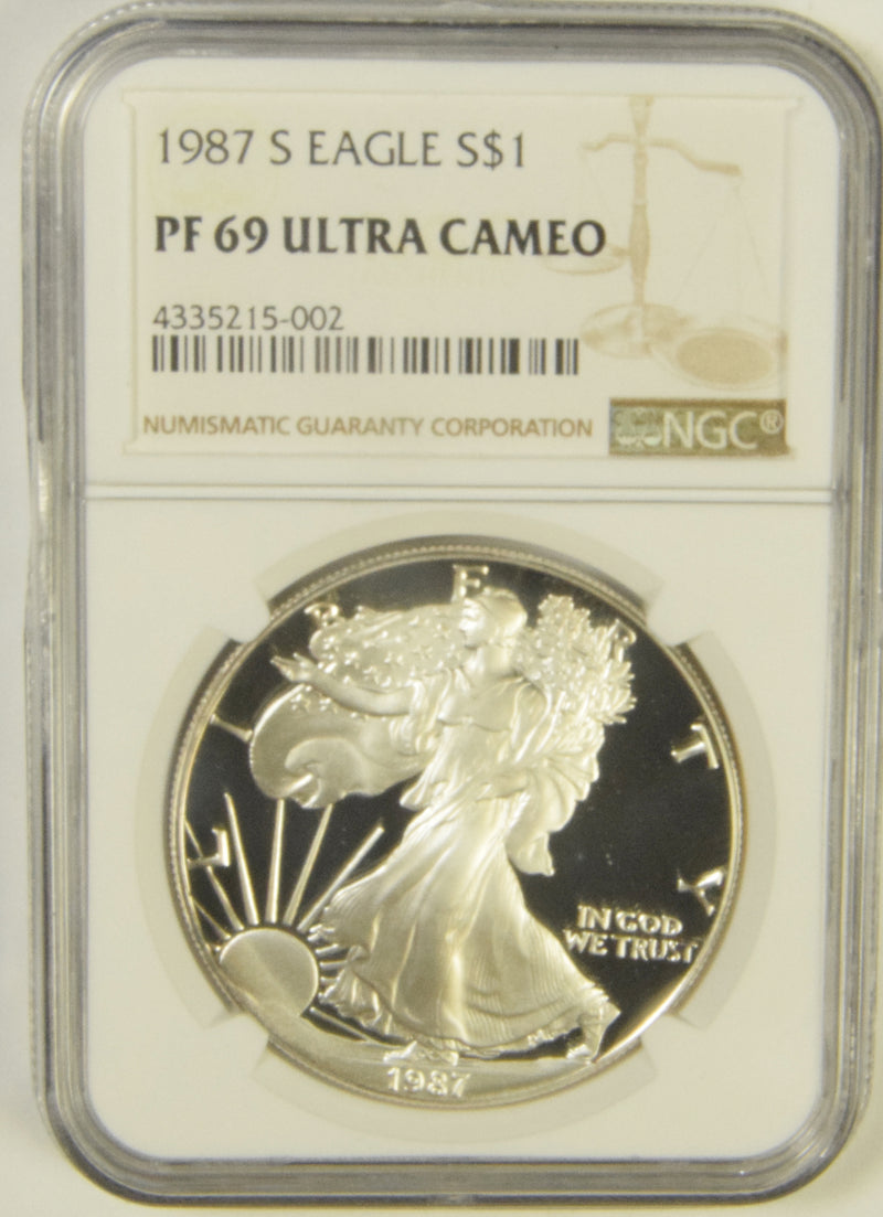 1987-S Silver Eagle . . . . NGC PF-69 Ultra Cameo