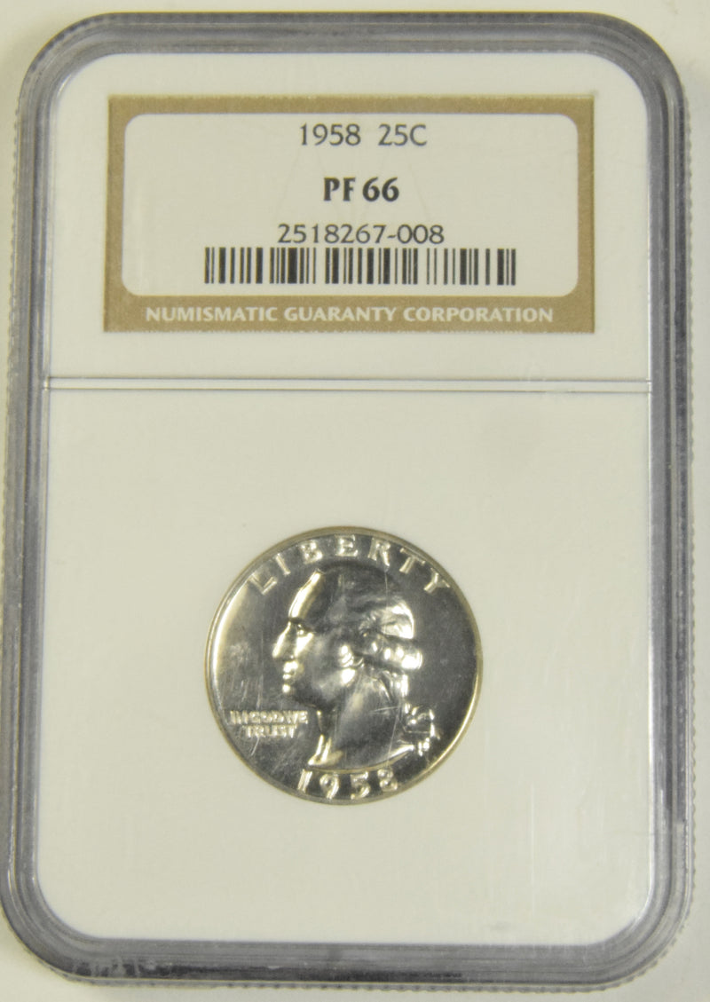 1958 Washington Quarter . . . . NGC PF-66