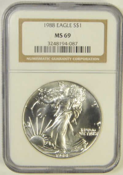 1988 Silver Eagle . . . . NGC MS-69