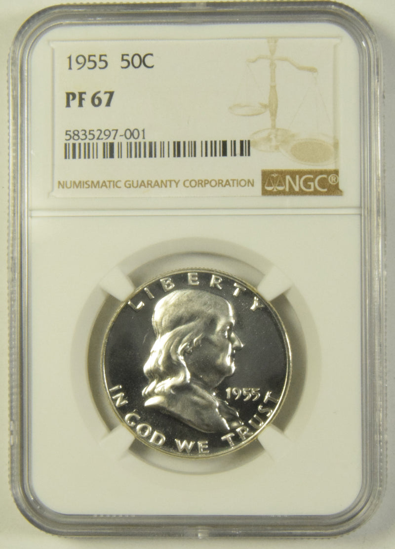 1955 Franklin Half . . . . NGC PF-67