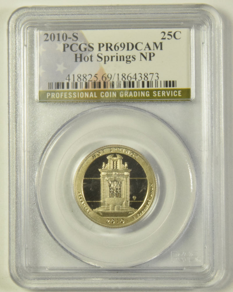 2010-S Hot Springs National Park, AR Quarter . . . . PCGS PR-69 DCAM